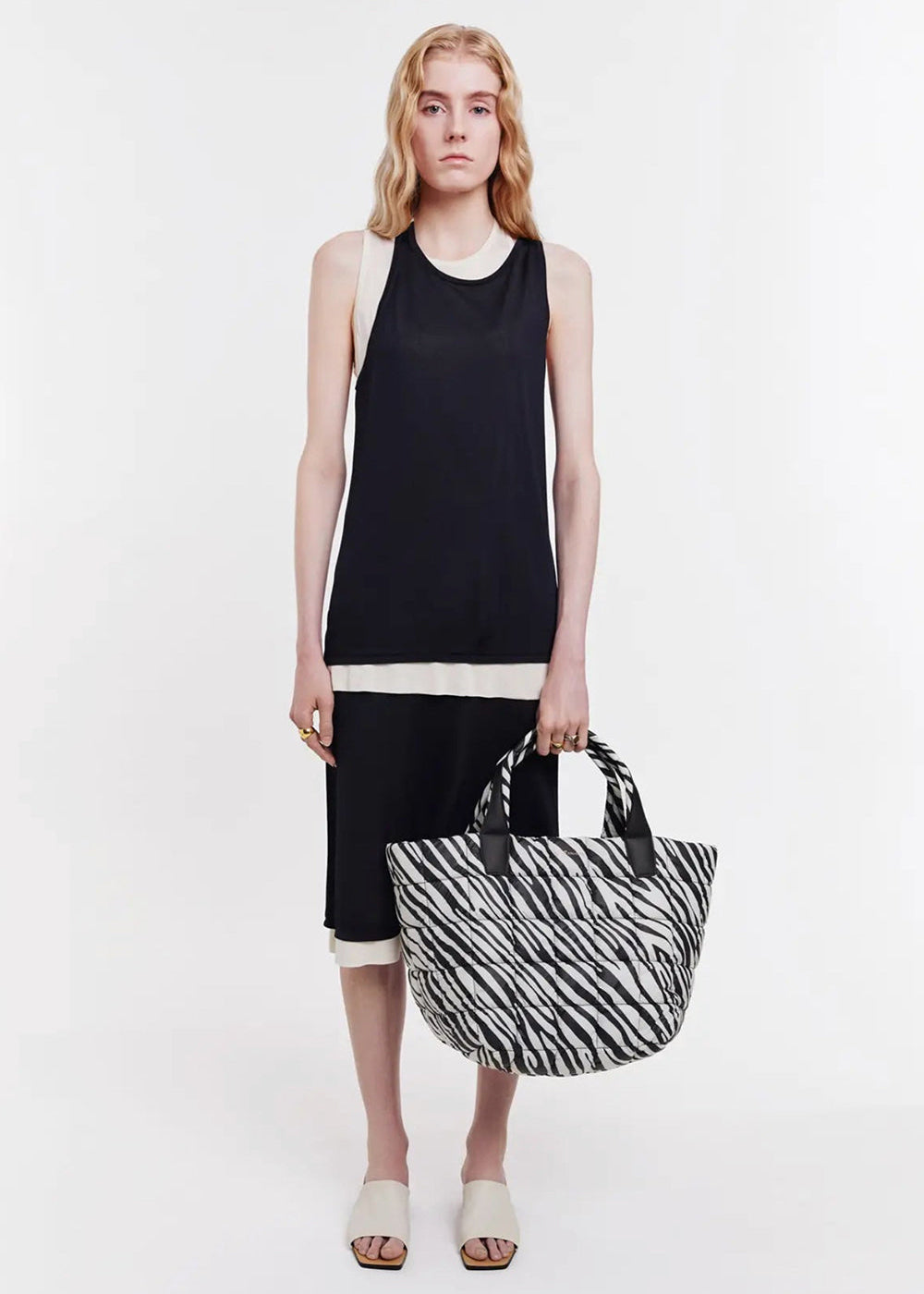 VEE PORTER TOTE Medium ZEBRA