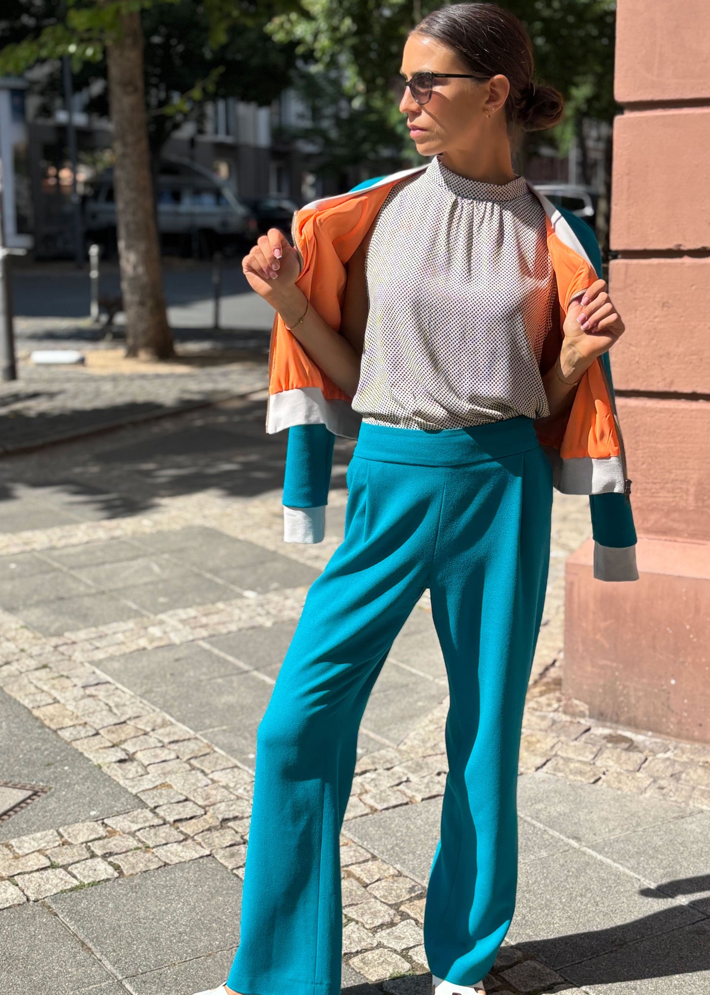 Blousonjacke Türkis von COCO LORES