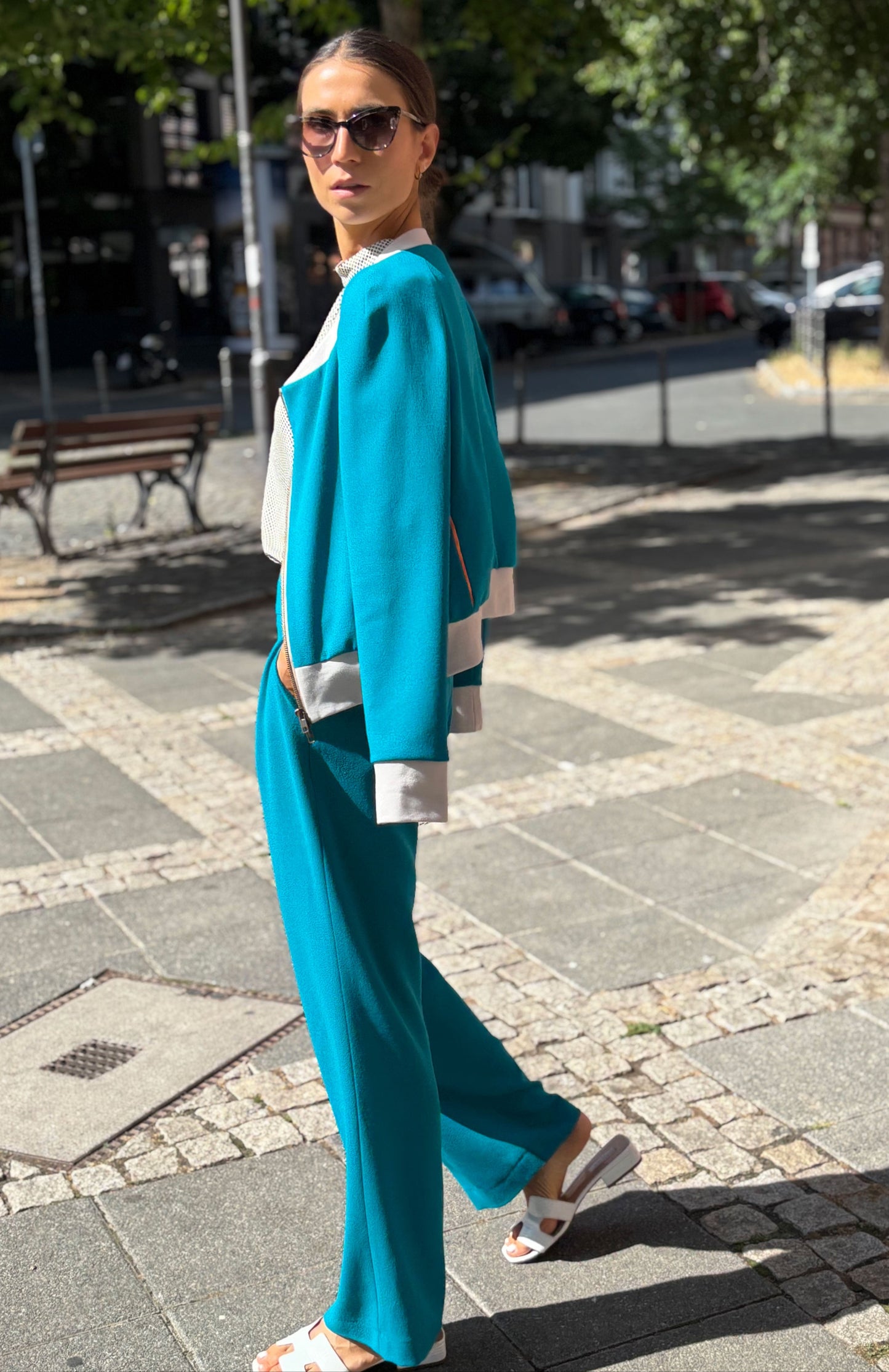 Marlenehose Türkis von COCO LORES